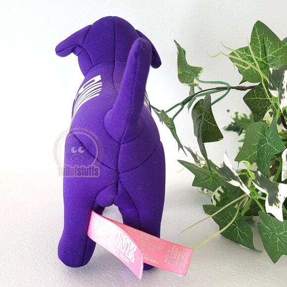 Victoria's Secret PINK 1986 purple dog plush toy - Picture 3 of 3